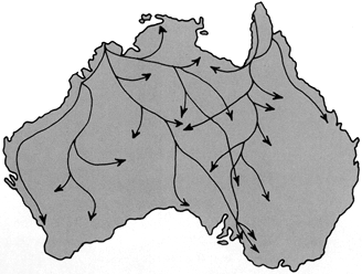 Image result for aboriginal trade routes in australia