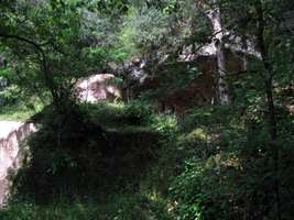 Combe Grenal overhang and trench