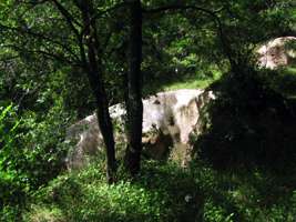Combe Grenal overhang and trench