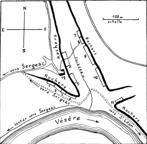 castel merle map