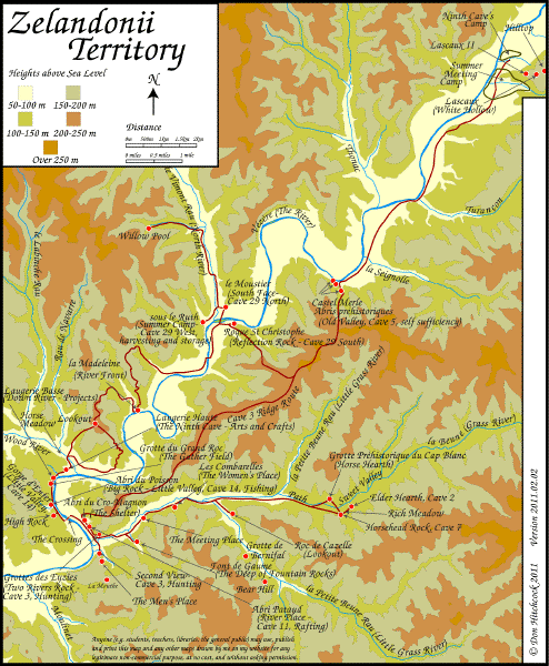 Vezere valley map