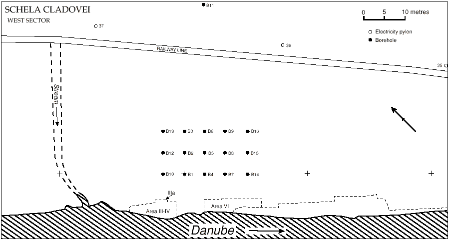 schela cladovei excavation plan