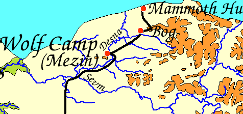 map of mezin location