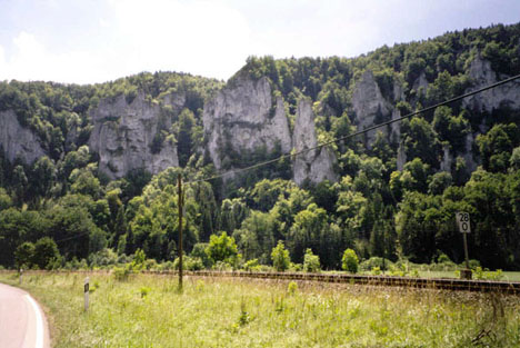 Cliff above Sigmaringen