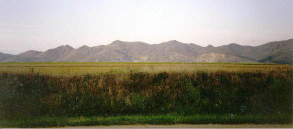 Mountains 70 km from the Delta