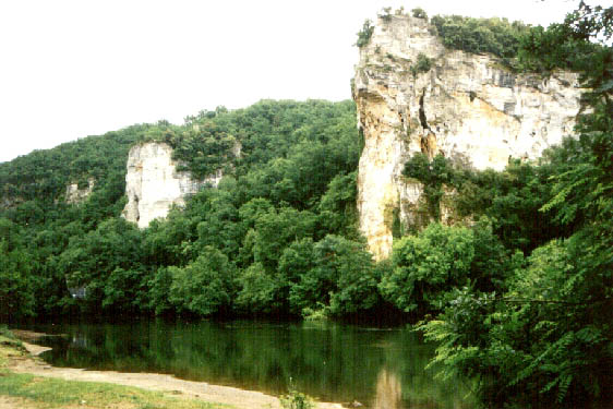 Euro summer meeting 2001 outside Laugerie Basse, possibly the 9th cave of Zelandonii 
