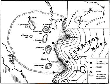 Map of the Gobustan area