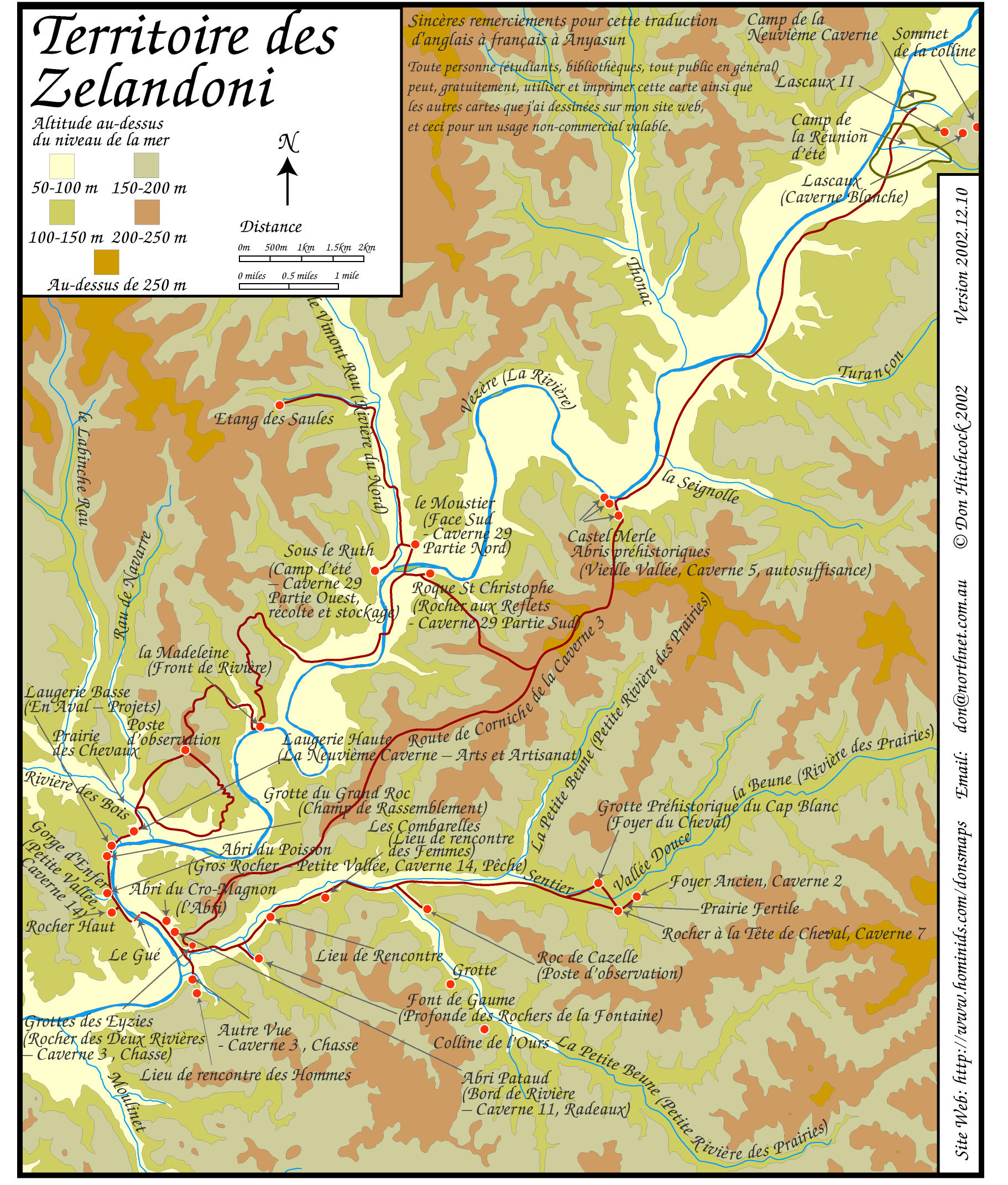 Cartes des Enfants de la Terre - Territoire des Zelandoni