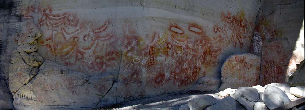 Carnarvon Gorge artwork Art Gallery rock shelter