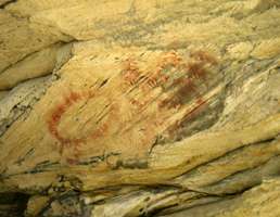 Cathedral Cave coolamon war shield