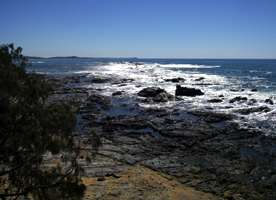 One Tree Point at Minnie Water looking north to Sandon