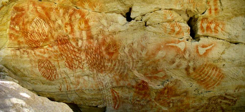 Carnarvon Gorge artwork panorama