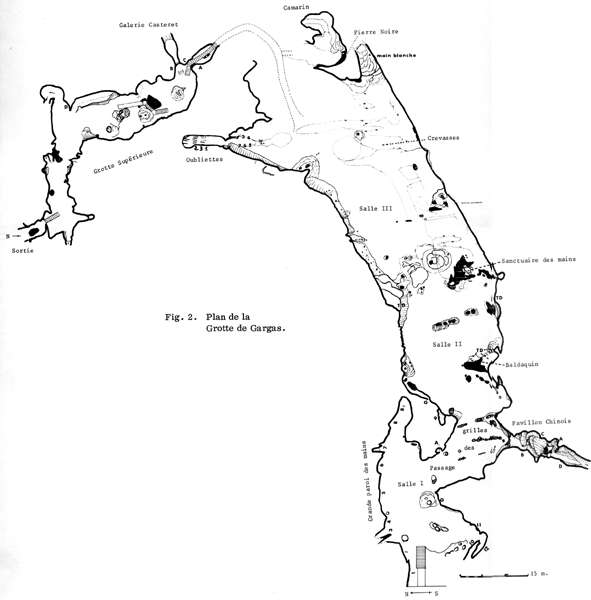 Grotte de Gargas plan