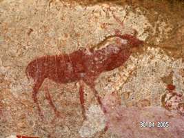 Namibia rock painting