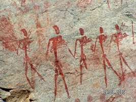 Namibia rock painting