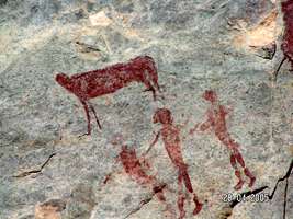 Namibia rock painting