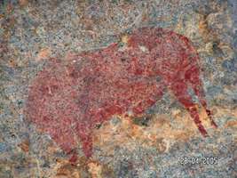 Namibia rock painting