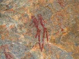 Namibia rock painting