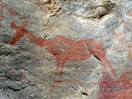 Namibia rock painting