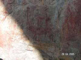 Namibia rock painting