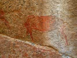 Namibia rock painting