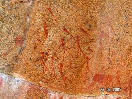 Namibia rock painting