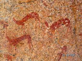 Namibia rock painting