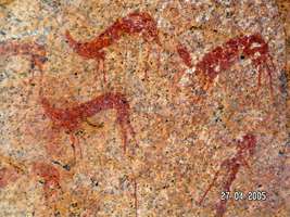 Namibia rock painting