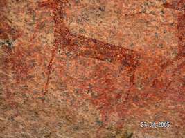 Namibia rock painting