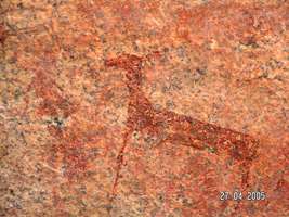 Namibia rock painting