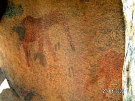 Namibia rock painting