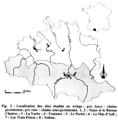 niaux/mas d'azil map