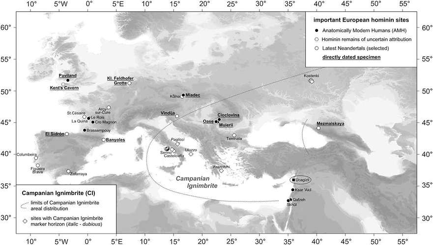 Map of Campanian Ignimbrite