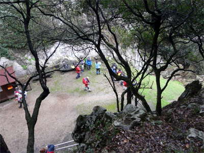 Cueva del Pindal from top of staircase