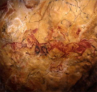 horses,  ibex, hand