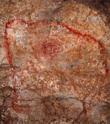 Cueva del Pindal red mammoth