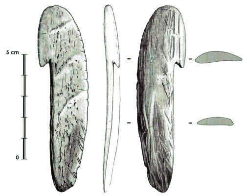 El Miron atlatl drawing