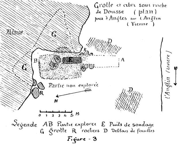 coupe of the 1933 excavations