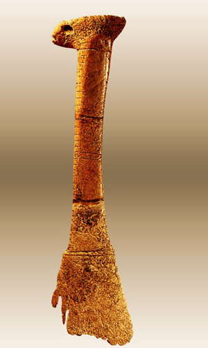 hatted, decorated tool handle