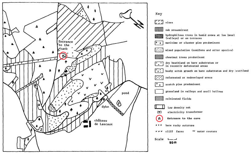 lascaux vegetation map 