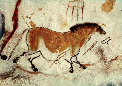 lascaux horse and sign