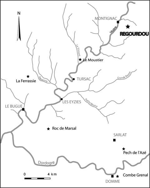 Map,  Le Regourdou