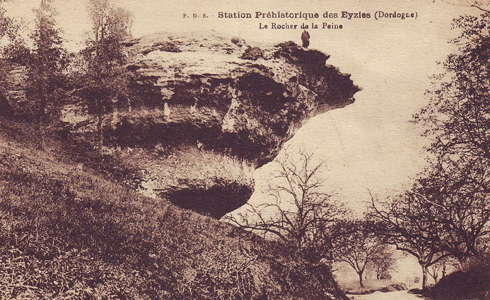 rocher de la pein postcard