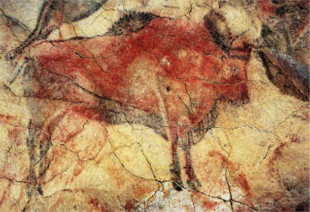 Red Altamira Bison