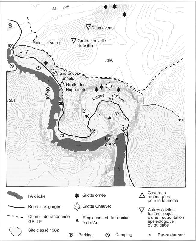 chauvet topographic map