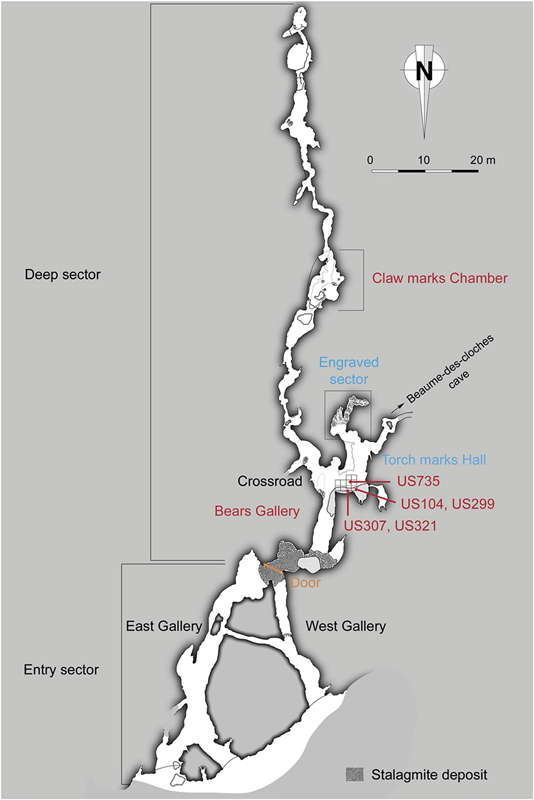 plan of cave