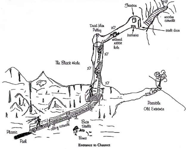 Chauvet Cave ladder sketch