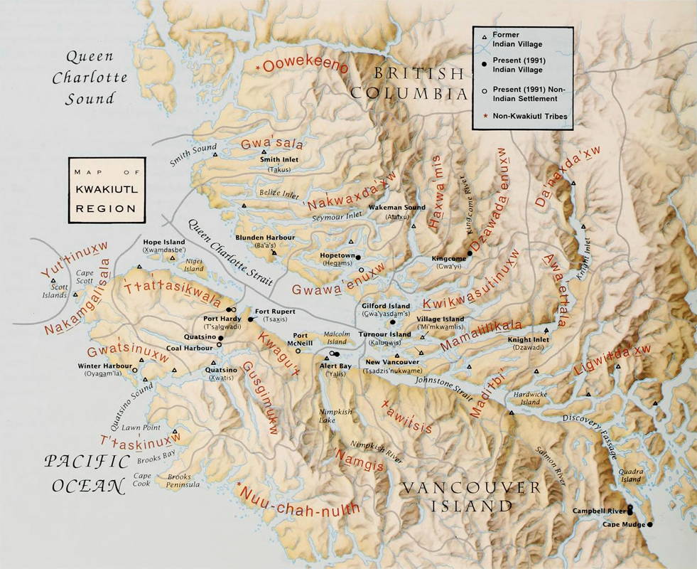 Kwakiutl map