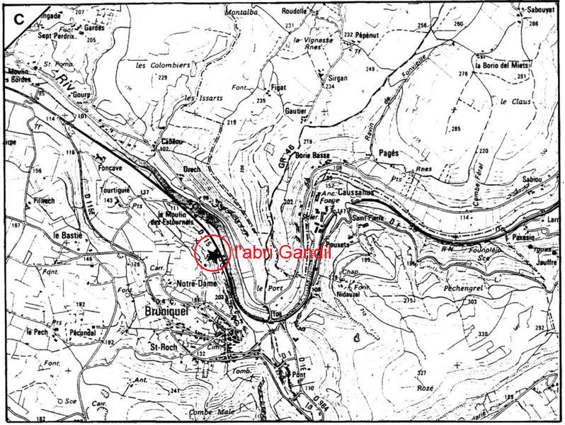 bruniquel map 