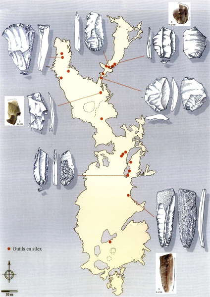 map of flint finds